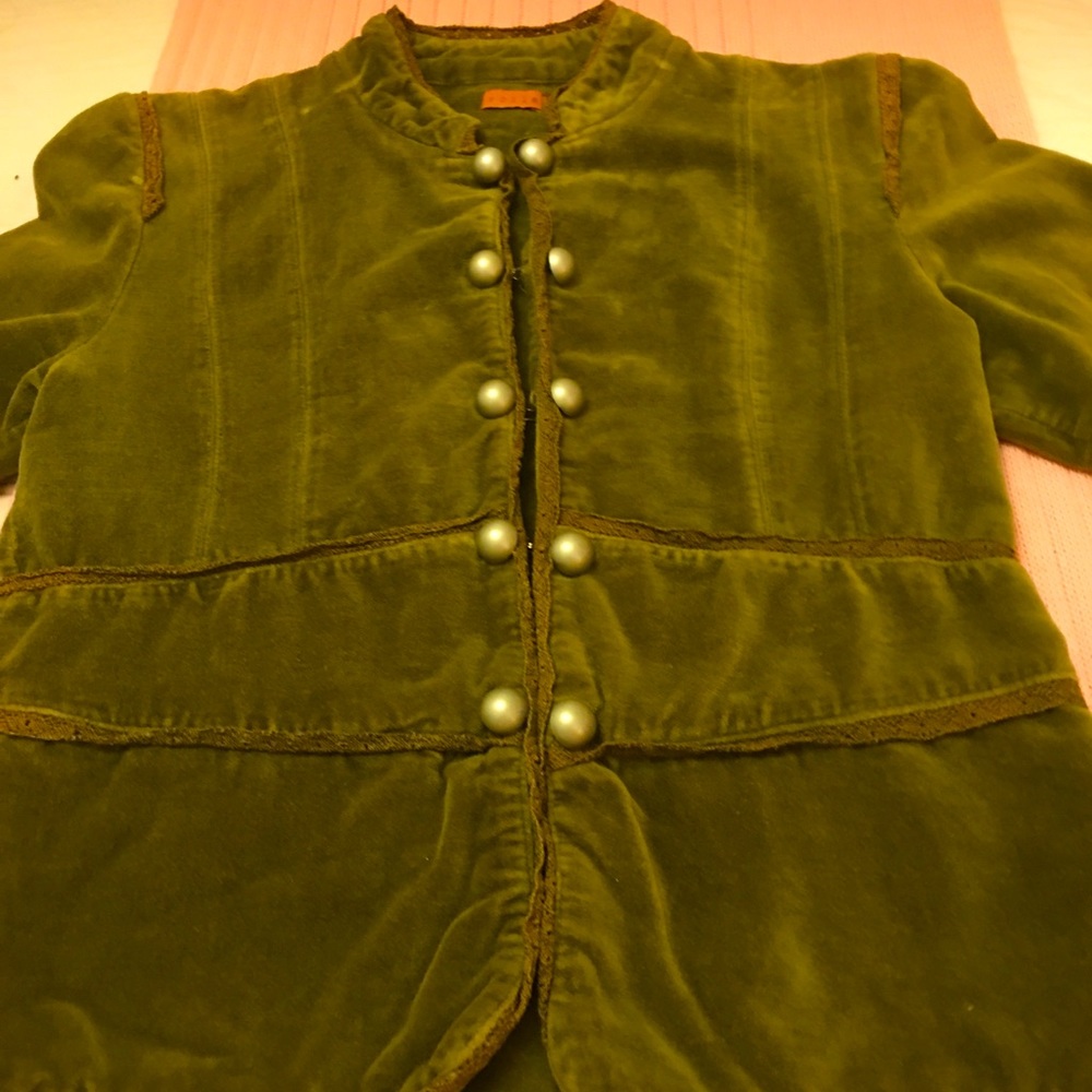 🌸VOILE OLIVE VELVET CARDIGAN🌸